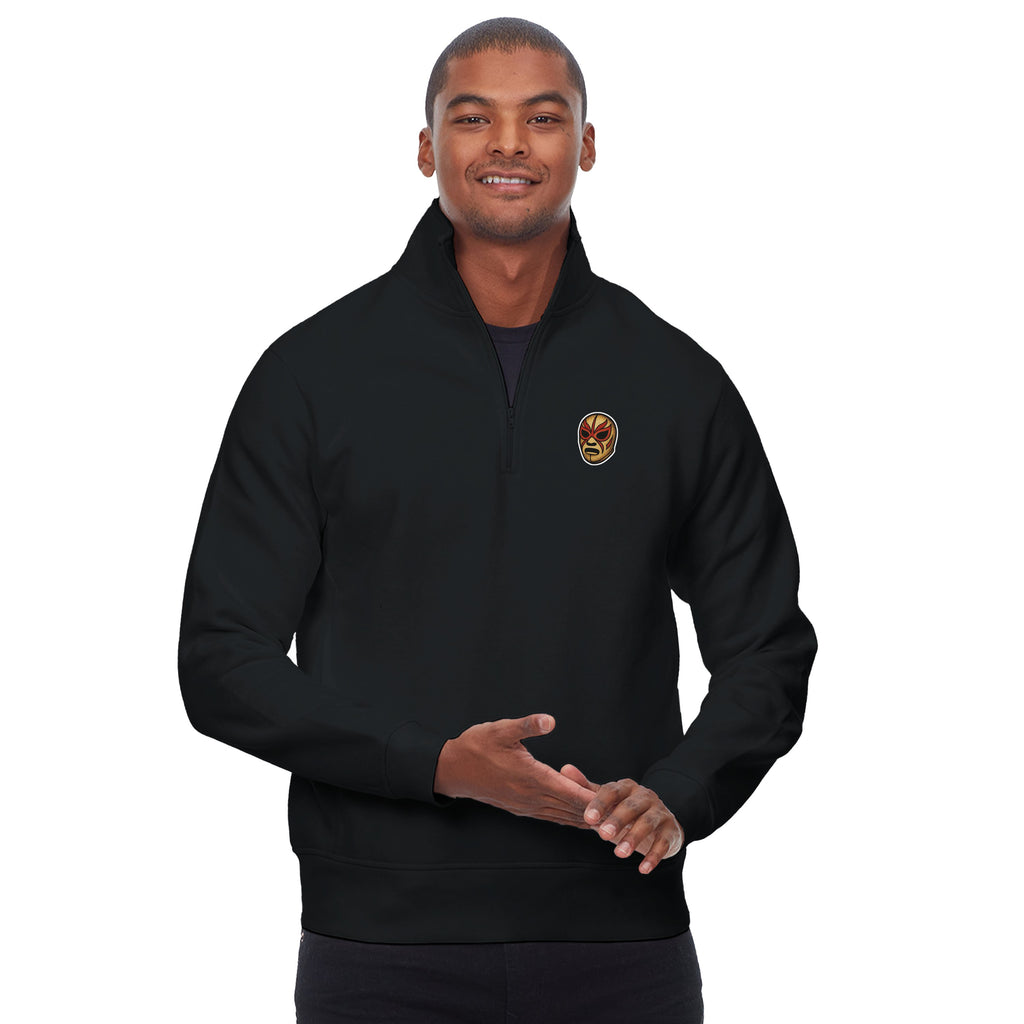 'Lucha!' Unisex Fleece Quarter-Zip Sweatshirt